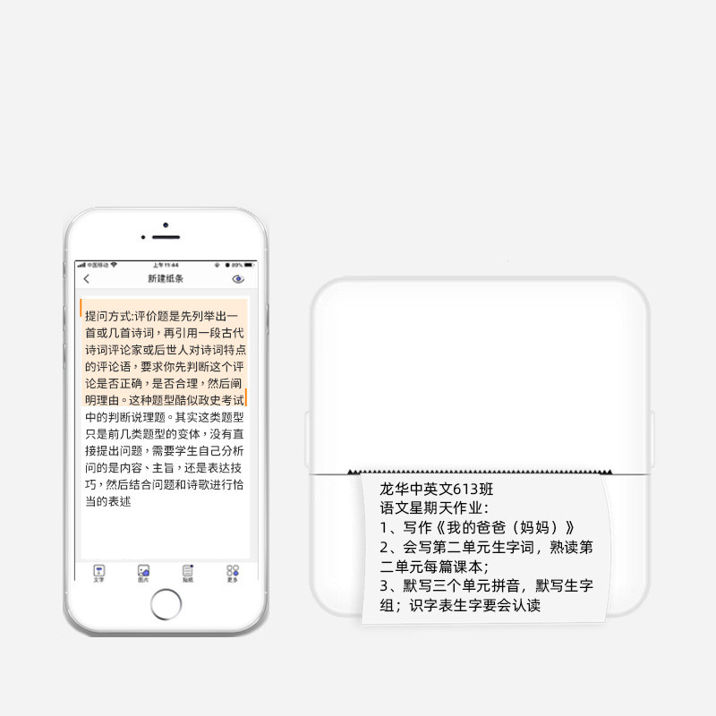 Compact inkless printer